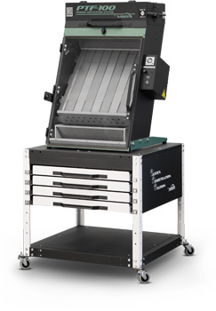 Model S1-27 stand shown with PTF-100 System and drawer kit