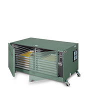 VDC-513610 Screen Drying Cabinet with center tree installed