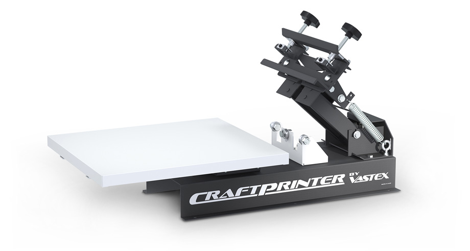 Model V-10-11: 1 Color, 1 Station, Rotary Table Top Screen Printing Press