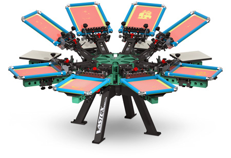 V-2000HD 8 Color, 8 Station Screen Printing Press